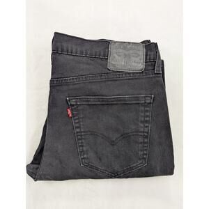 Levis 541 Jeans Mens 36W 32L Black Athletic Taper Fit Stretch Denim Zip Fly